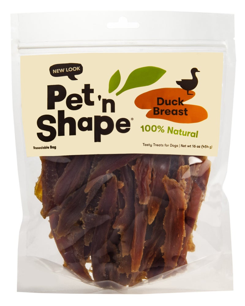 Pet 'n Shape Duck Breast Jerky Dog Treats - 16 Ounce - Image 1